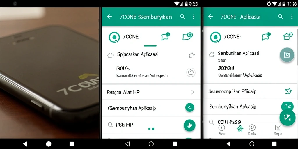 Antarmuka pengguna 7CONE yang sederhana dan efektif.