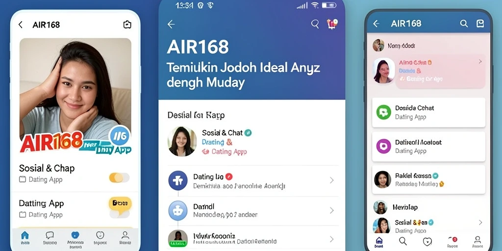 Tampilan antarmuka pengguna AIR168 yang menarik dan fungsional.