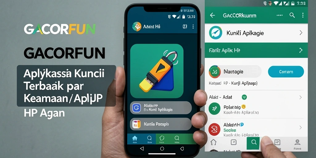 Antarmuka utama GACORFUN menunjukkan pengaturan kunci aplikasi yang intuitif.