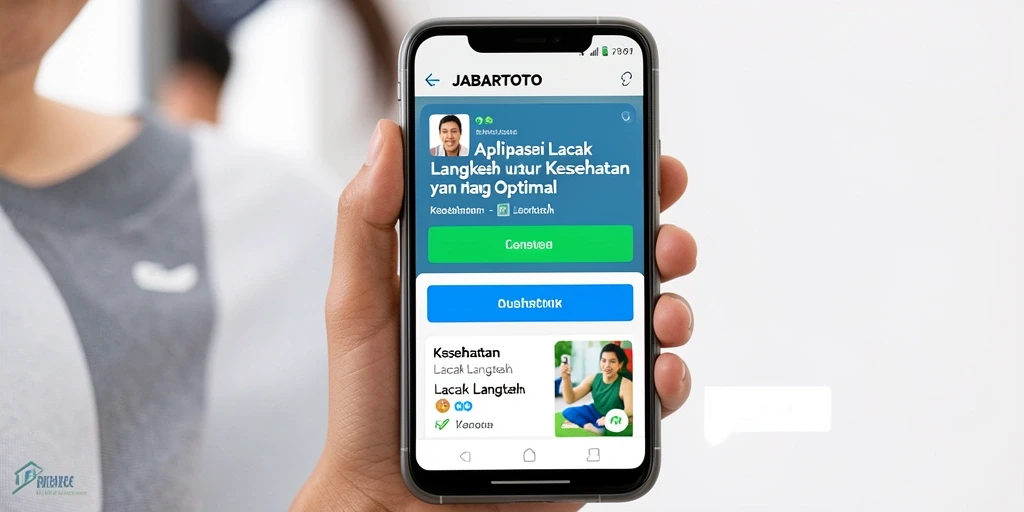 Tampilan antarmuka pengguna aplikasi JABARTOTO untuk melacak langkah.