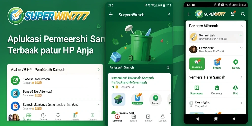 Antarmuka aplikasi SUPERWIN777 yang bersih dan fungsional.