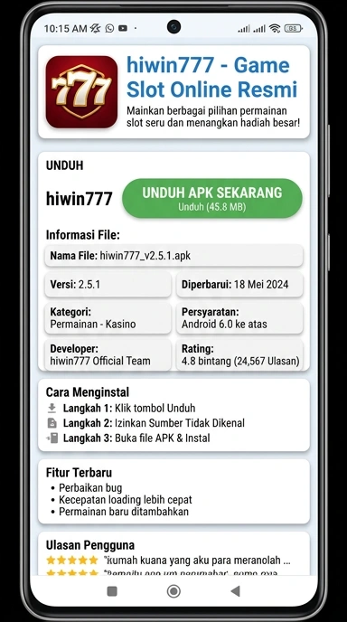 Download dan Instal APK hiwin777 untuk Android