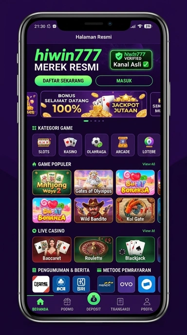 Kanal Resmi Hiwin777 untuk Pengguna Android Indonesia