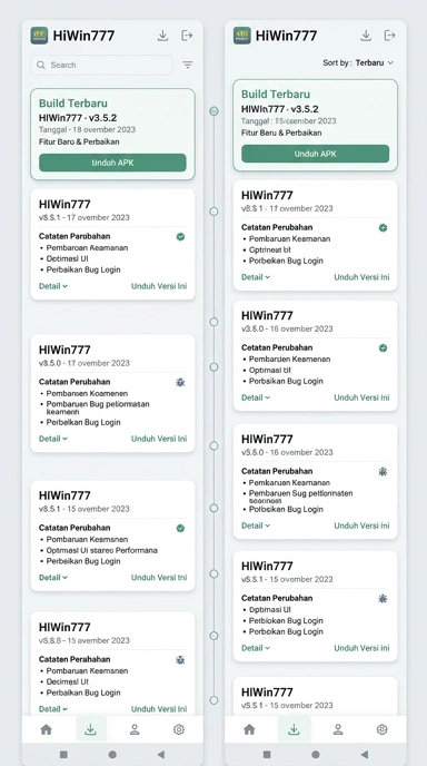 Riwayat Versi hiwin777 untuk Pengguna Android Indonesia